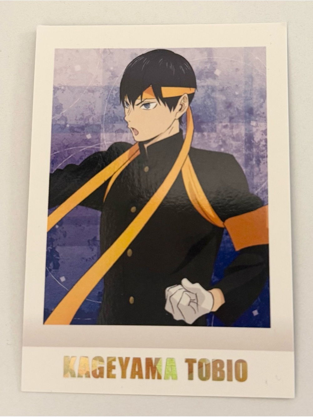 Anime official collectible haikyuu haikyu card kageyama